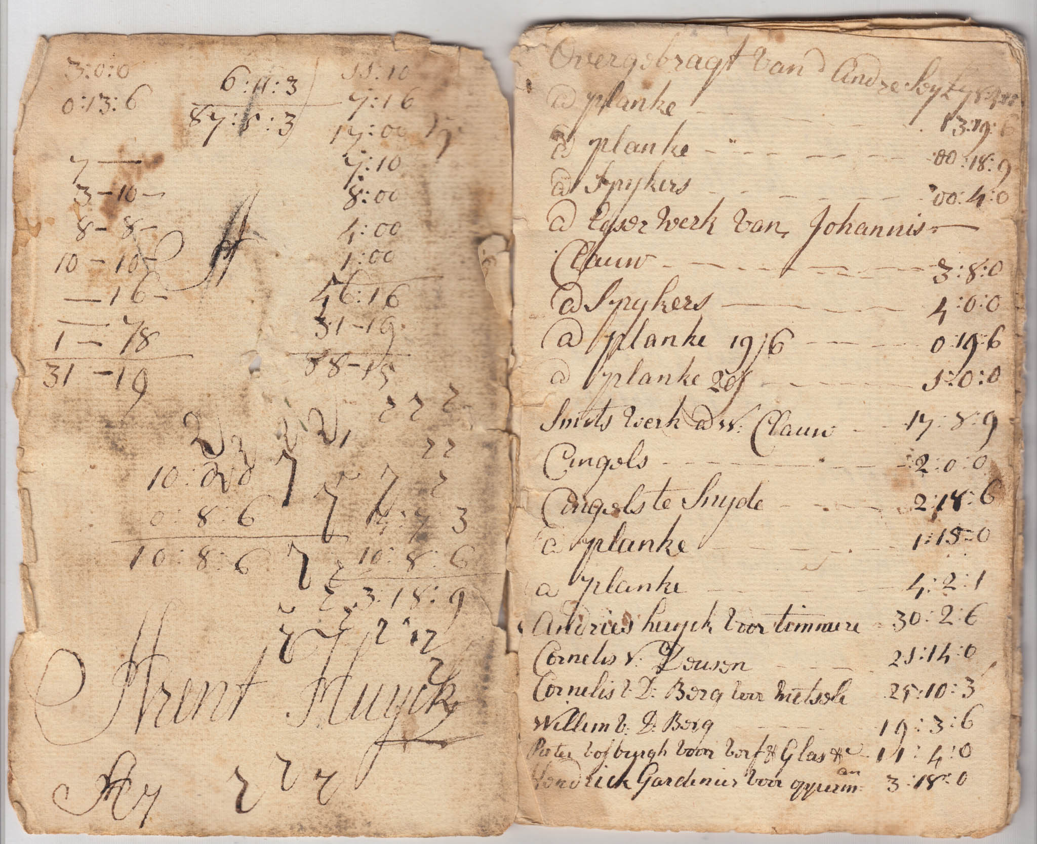 BH024 1769-1775, Account Book of Elizabeth Huyck, 30 Pages